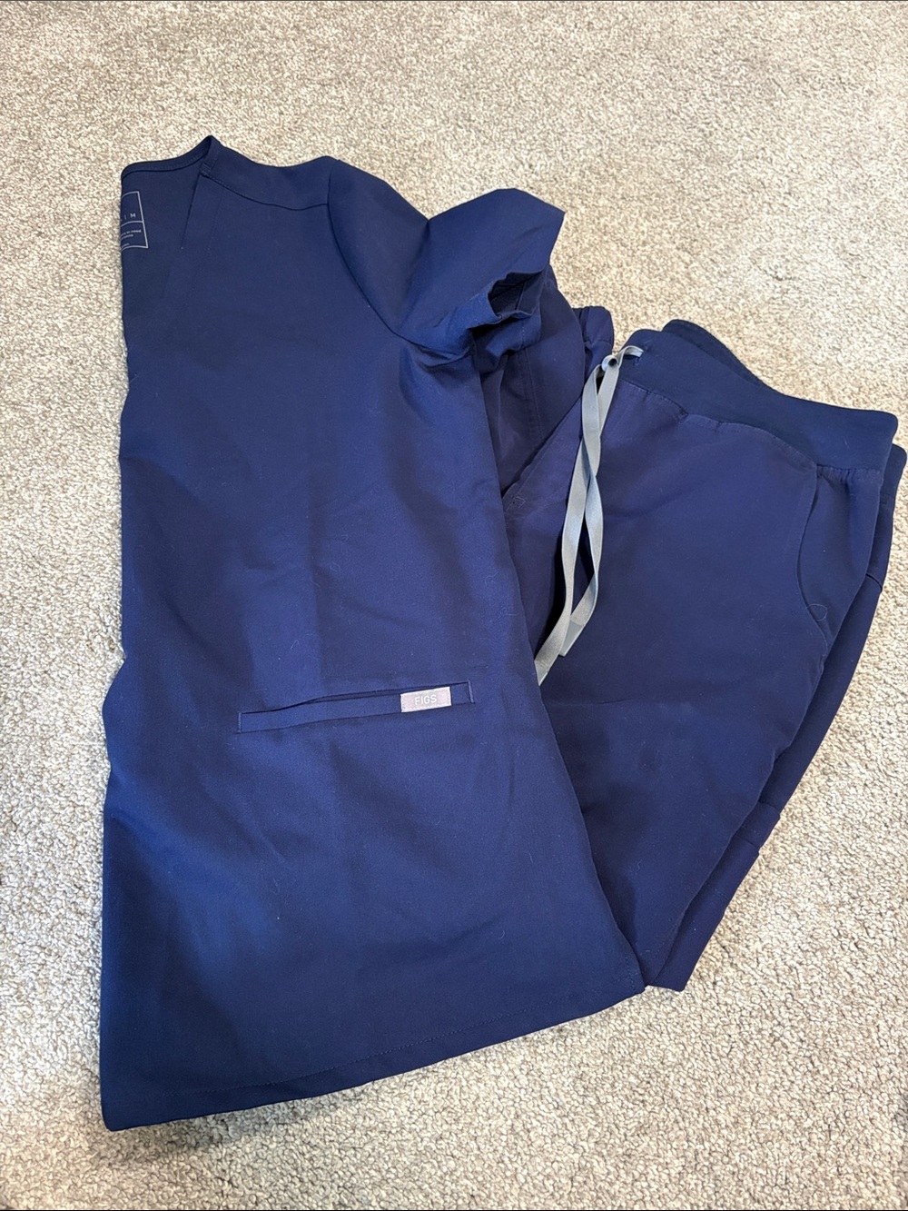 Figs Dark Blue Scrub Set
